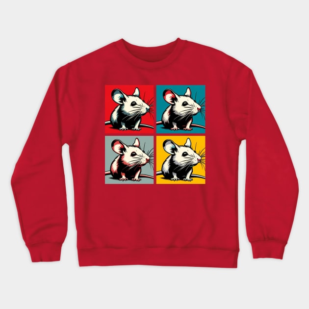 Pop Mice Art - Cute Mice Crewneck Sweatshirt by PawPopArt